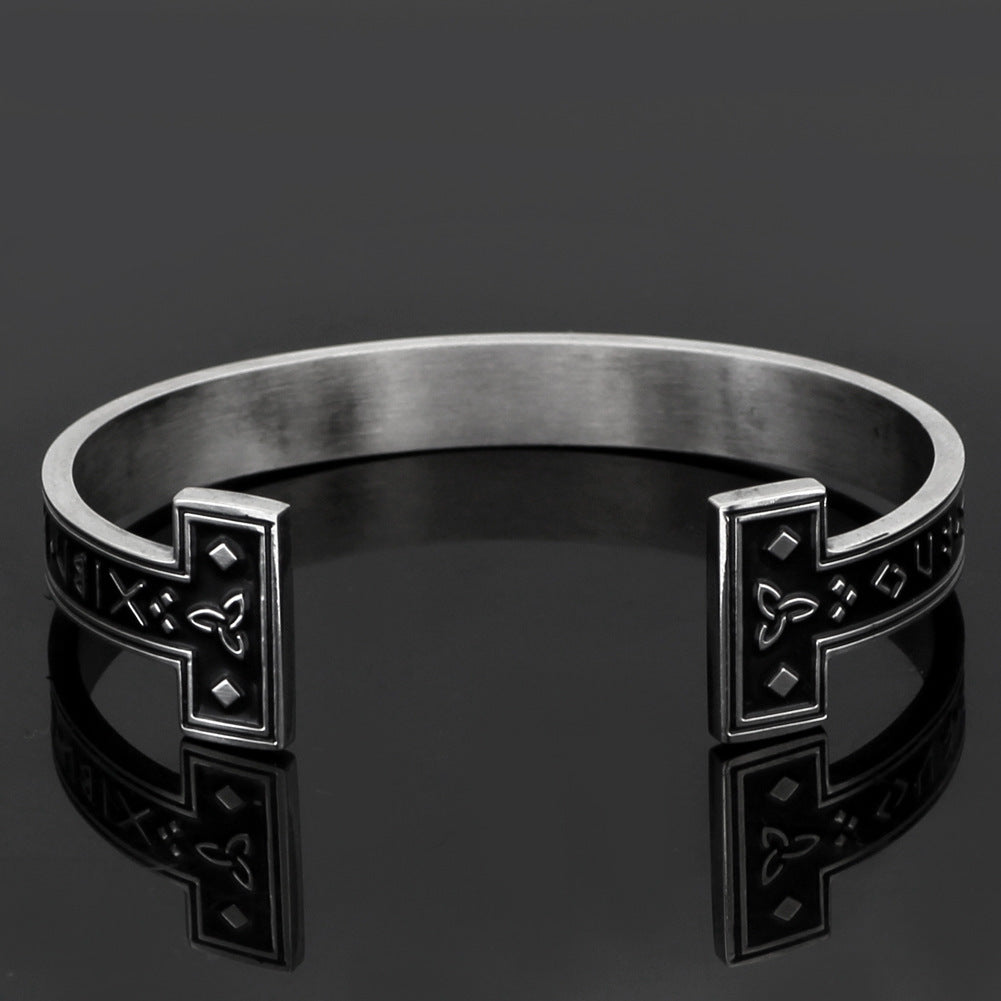 New Titanium SteelDigital Text Bracelet Bones of the Earth