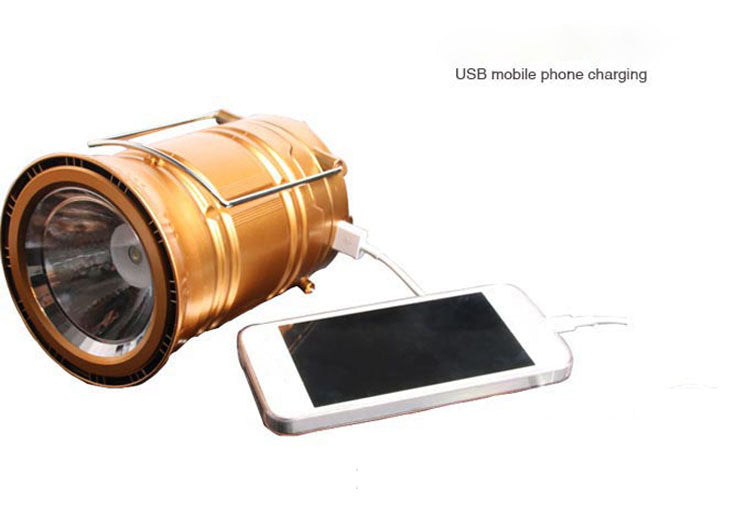new solar charging type multifunctional telescopic camping lantern lantern outdoor camping tent lamp null