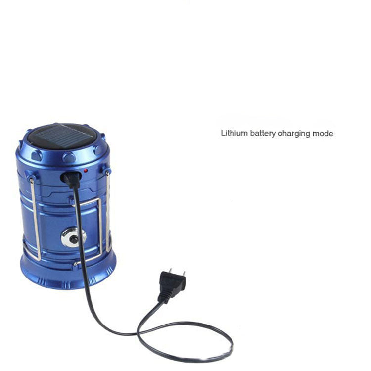 new solar charging type multifunctional telescopic camping lantern lantern outdoor camping tent lamp null
