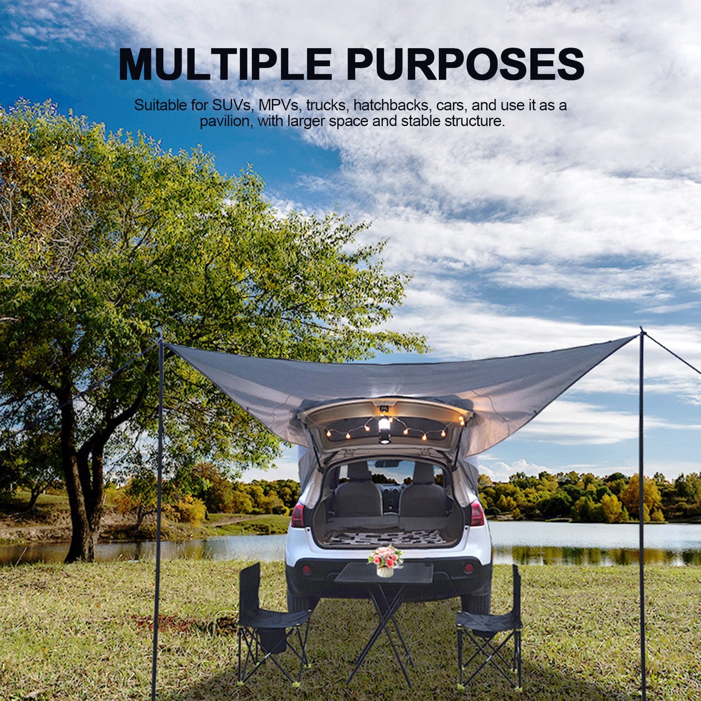 Car Tail Car Side Trunk Canopy Camping Camping Tent null