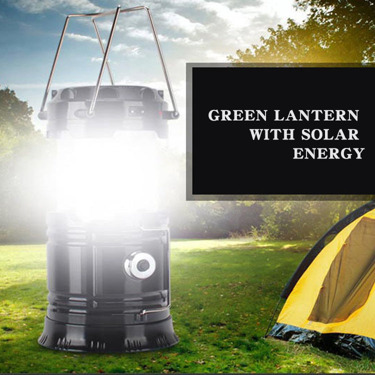 new solar charging type multifunctional telescopic camping lantern lantern outdoor camping tent lamp null