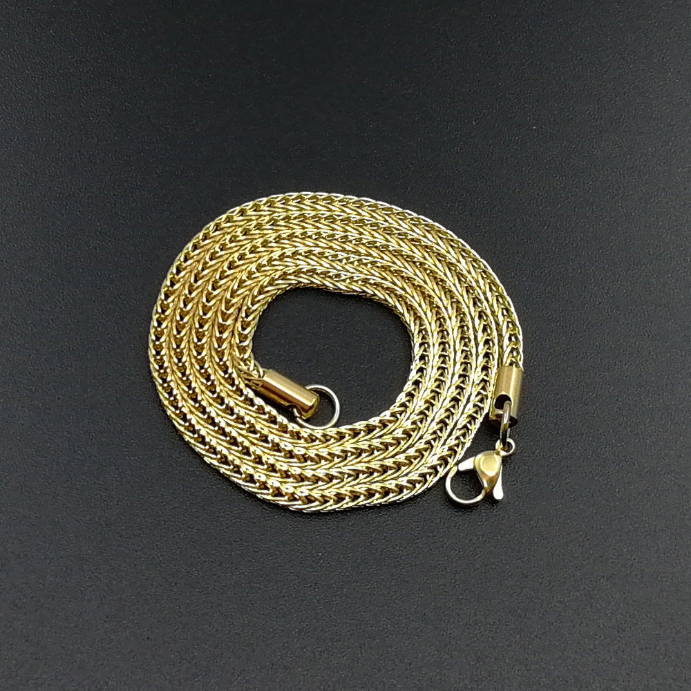 Vacuum Electroplating Stainless Steel Chain For Men And Women null