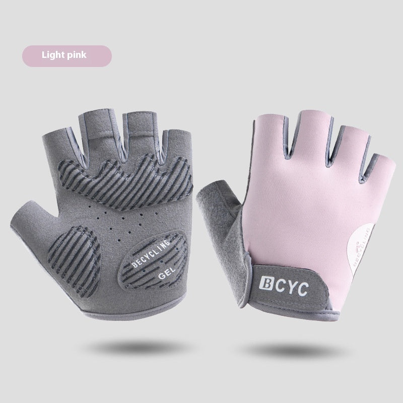 Thin Half Finger Exercise Anti Training Anti Slip Gloves null
