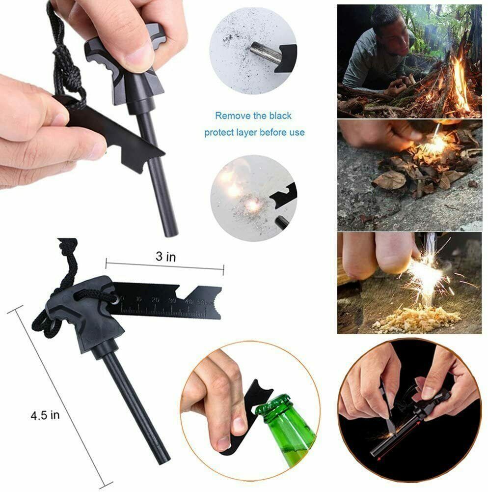 14-In-1 Outdoor Emergency Survival Kit Camping Hiking Tactical Gear Case Set Box null