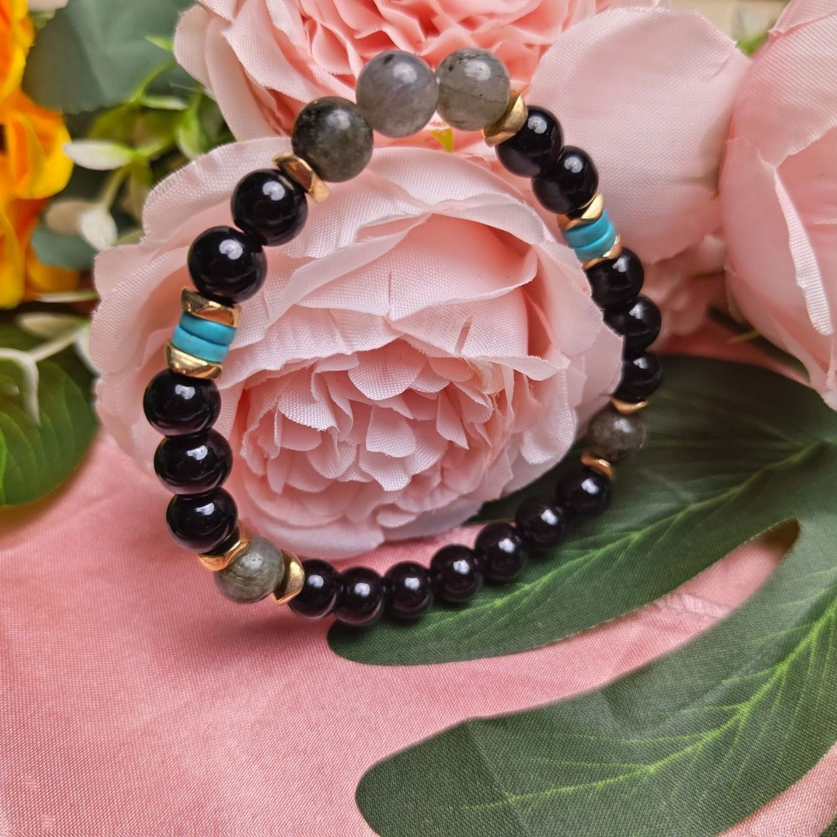 8mm Beaded Bracelet Bones of the Earth