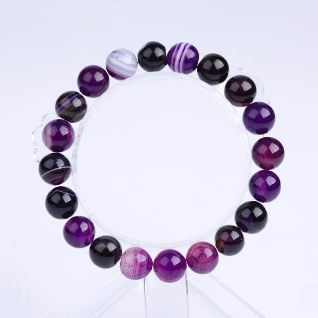 Bracelet En Pierre Naturelle Violet Pour Femme Bones of the Earth