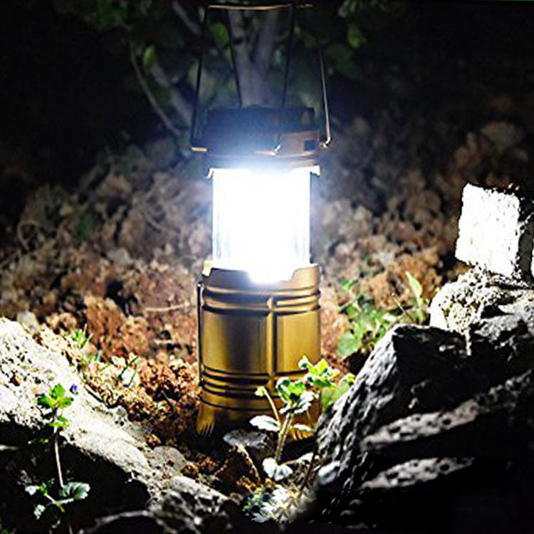 new solar charging type multifunctional telescopic camping lantern lantern outdoor camping tent lamp null