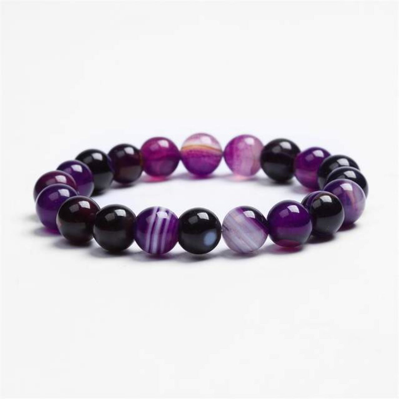 Bracelet En Pierre Naturelle Violet Pour Femme Bones of the Earth