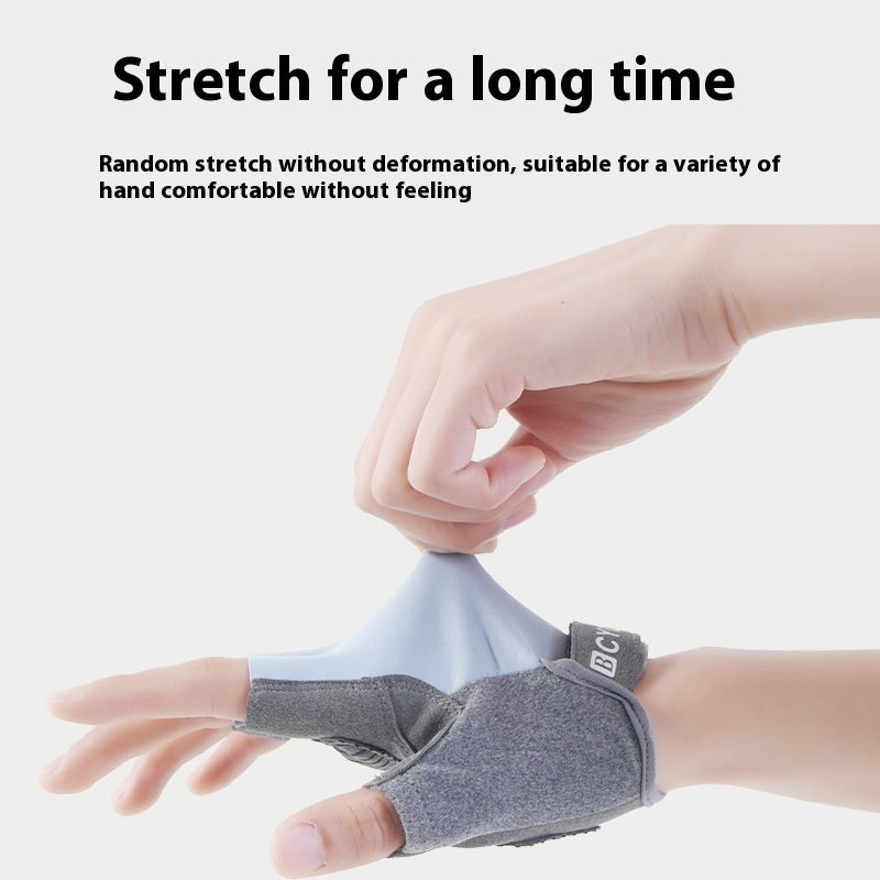 Thin Half Finger Exercise Anti Training Anti Slip Gloves null