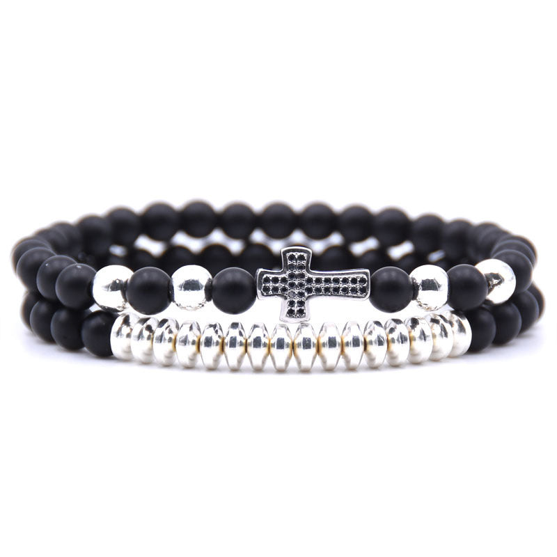 Cross elastic bracelet null