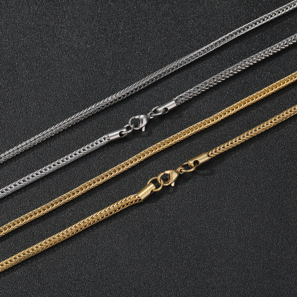 Vacuum Electroplating Stainless Steel Chain For Men And Women null