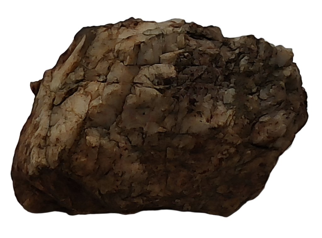 This rock shows images from a distance