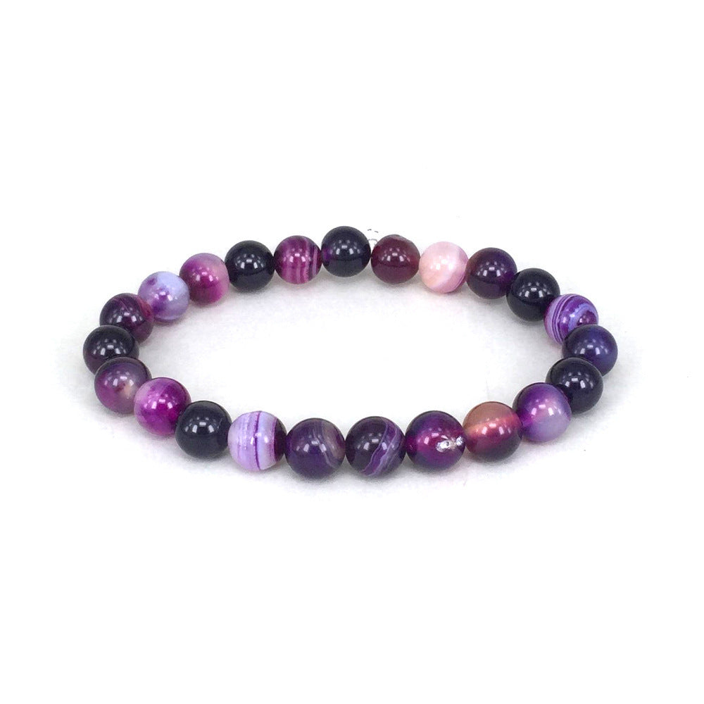 Bracelet En Pierre Naturelle Violet Pour Femme Bones of the Earth