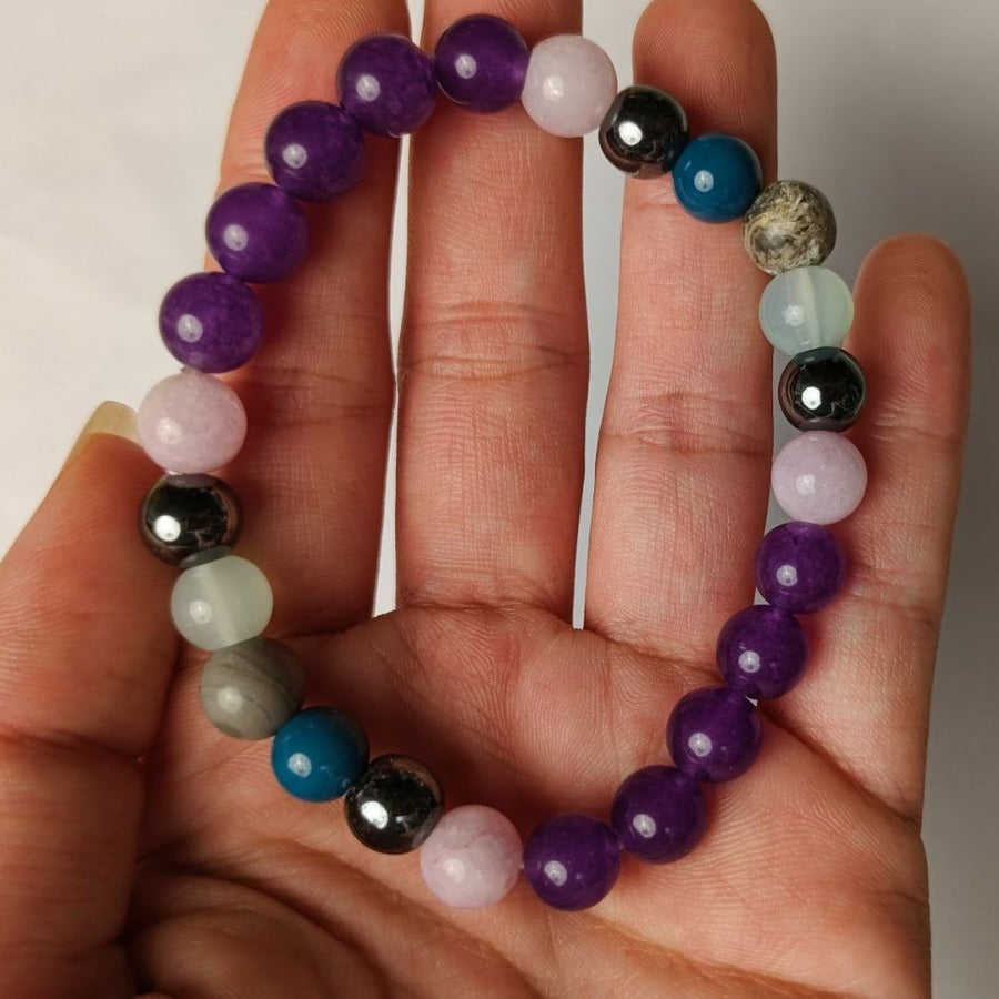 Boho Style 8mm Beaded Bracelet Bones of the Earth