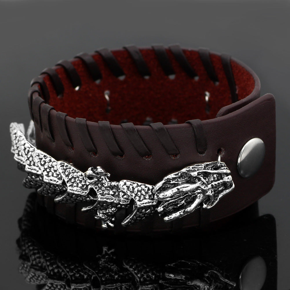Viking Pirate Kelte Dragon Bracelet Bones of the Earth