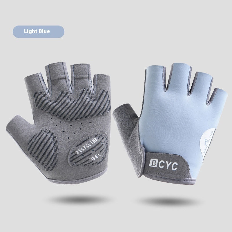 Thin Half Finger Exercise Anti Training Anti Slip Gloves null